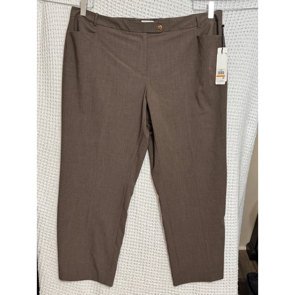 Calvin Klein Modern Fit Women's Brown‎ Trousers Size 24W